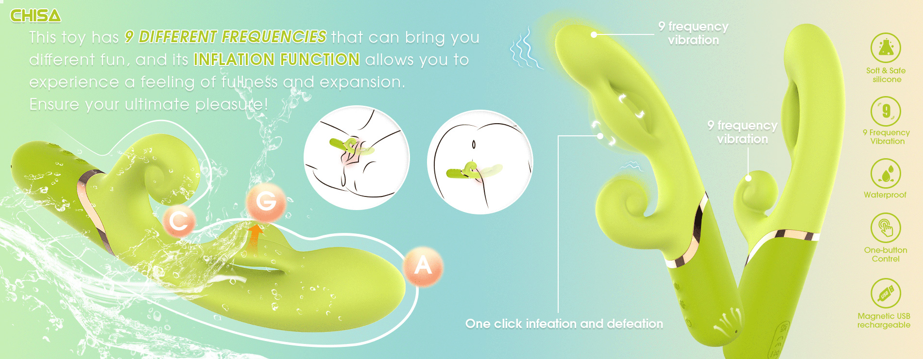 Aufblasbarer Vibrator