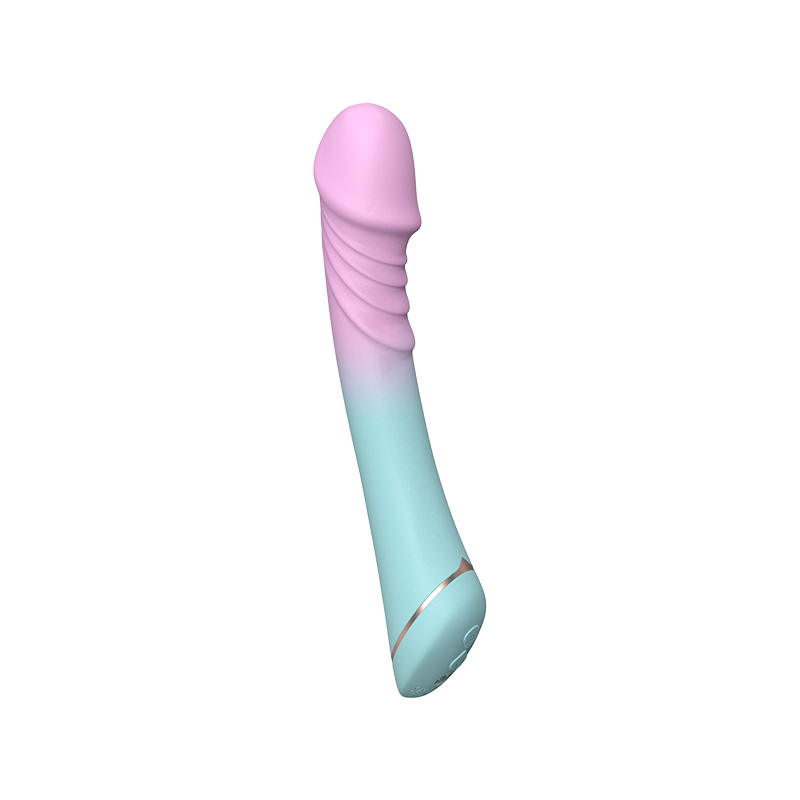 Farbverlaufsvibrator mit Dildokopf