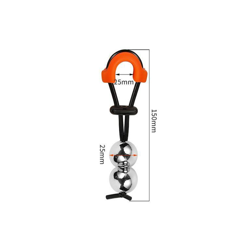 Metall-Penisstretcher-Dual-Ball (φ25mm)
