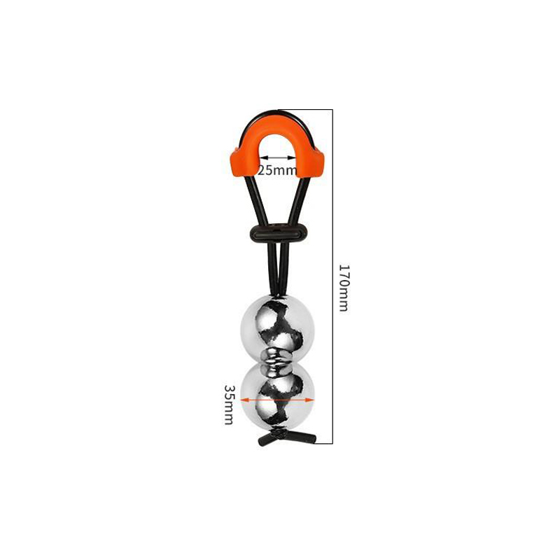 Metall-Penisstretcher-Dual-Ball (φ35mm)