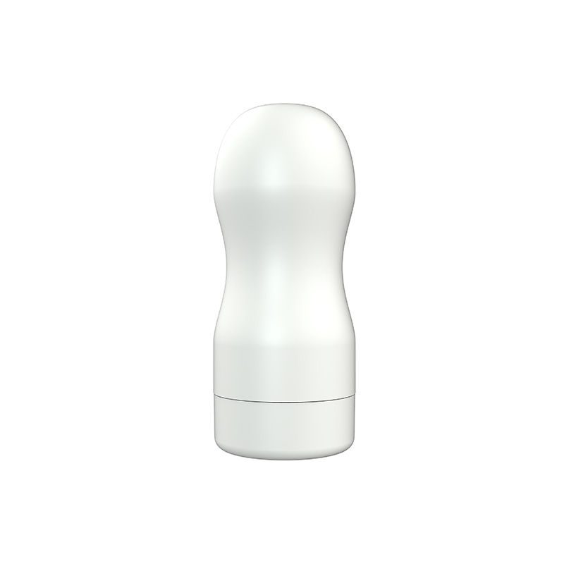 White Shell Masturbator mit spiralförmigem Kanal